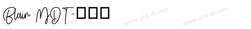 Blair MDT字体转换